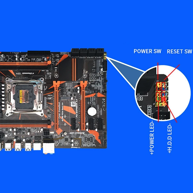 Набор материнской платы X99 со стандартным планшетом V3 CPU + 8G DDR4 RAM E5-2620 Pin