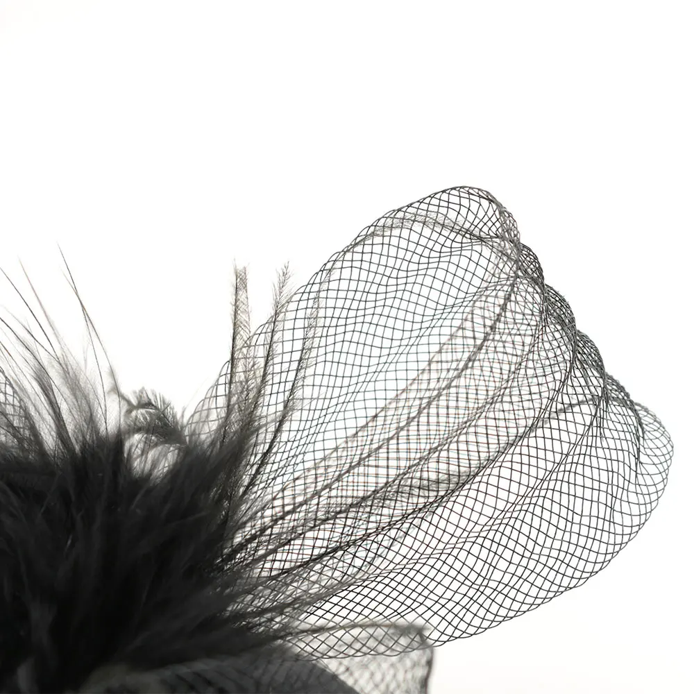 Шляпка женская Cambric модная винтажная Вуалетка Коктейльная шляпа с цветами