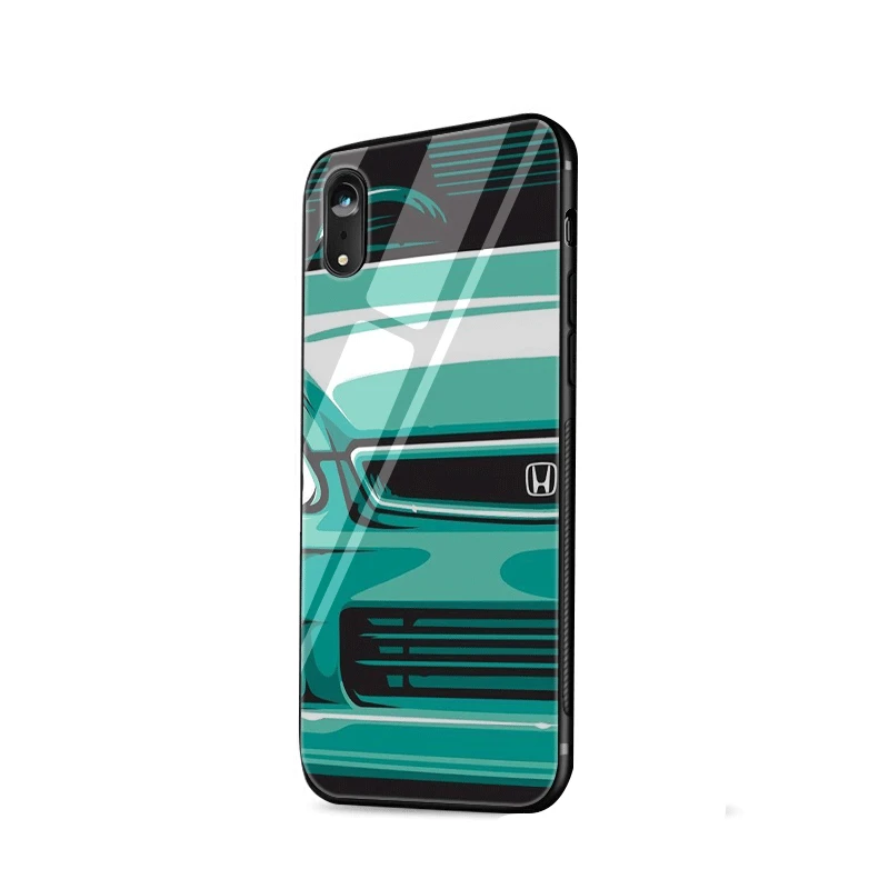 G11 Стеклянный чехол для телефона из ТПУ стекла для iPhone 5 5S SE 6 6S 7 8 Plus iPhone 11 Pro XR X XS максимальный чехол Honda - Цвет: G11