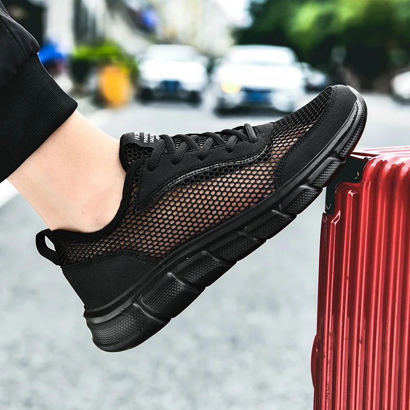 

Men Casual Shoes Sneakers Fashion Light Breathable Summer Sandals Outdoor Beach Vacation Mesh Shoes Zapatos De Hombre Men Shoes