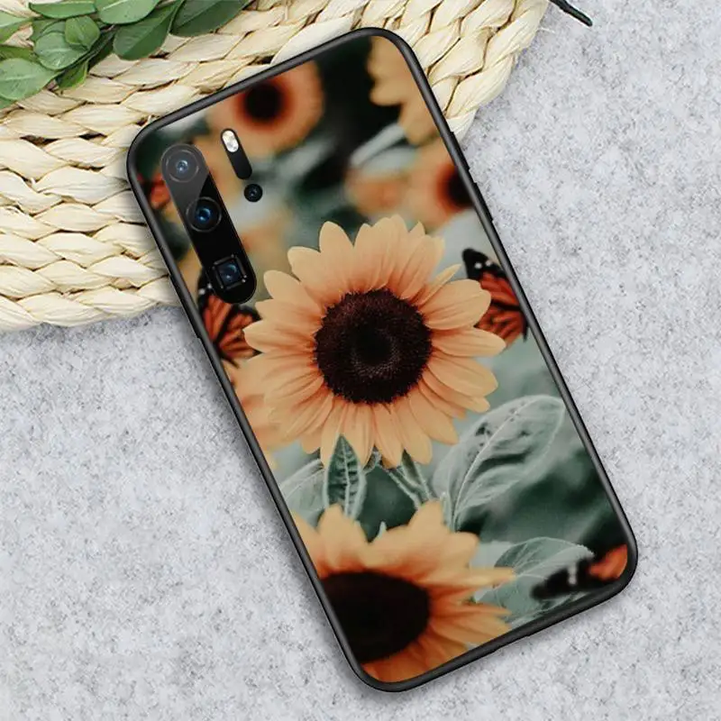 

Sunflower sunset flower pattern Phone Case For Huawei Y5 Y6 II Y7 Y9 PRIME 2018 2019 NOVA3E P20 PRO P10 Honor 10
