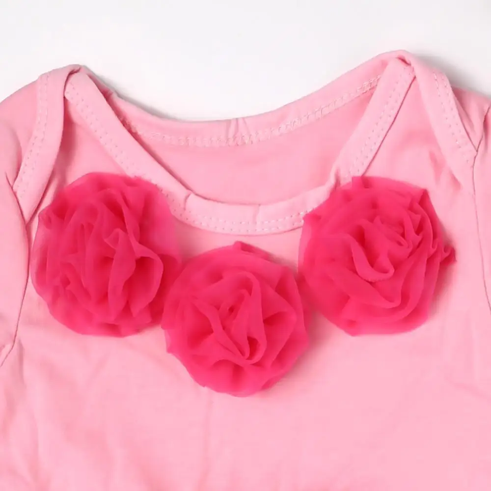 

RBG Reborn Baby Doll Clothes 20-22 Inches Cute Doll Outfit Pink Baby Bodysuit Tutu Romper 3 Pcs Clothing Set