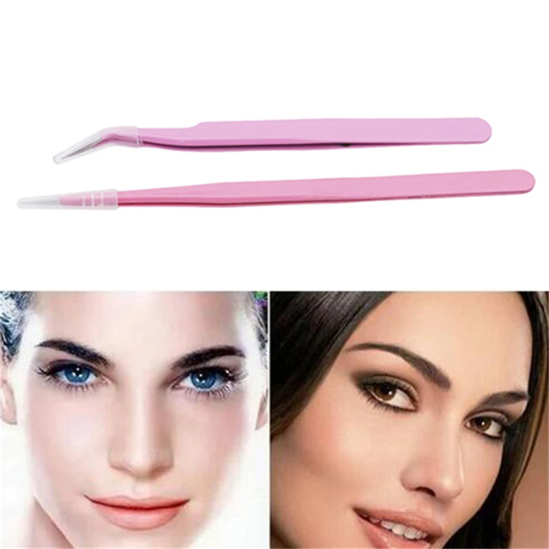 1 шт. профессиональный изогнутый Прямой пинцет для наращивания ресниц инструмент