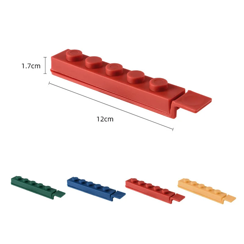 

4Pcs Cartoon PP Storage Bag Clip Seal Bags Sealing Rods Home Storage Organizer Kitchen Tool For Oatmeal Chips Salt Snack