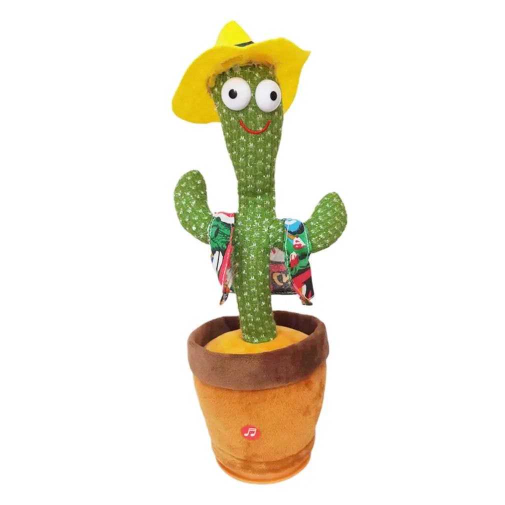 

Милый Забавный Электрический крутящийся электронный танцующий очаровательный кактус игрушка детский подарок танцующий кактус плюшевые и...