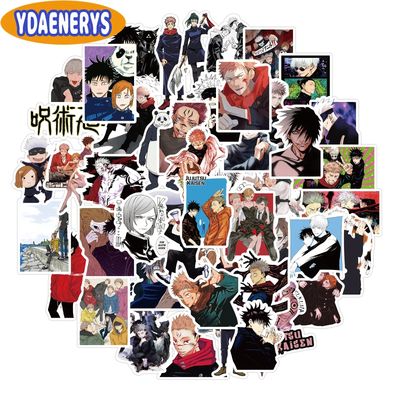 

10/30/50Pcs Japan Anime Jujutsu Kaisen Cartoon Stickers for Skateboard Phone Bike Motorcycle Stationery Pegatinas Stickers