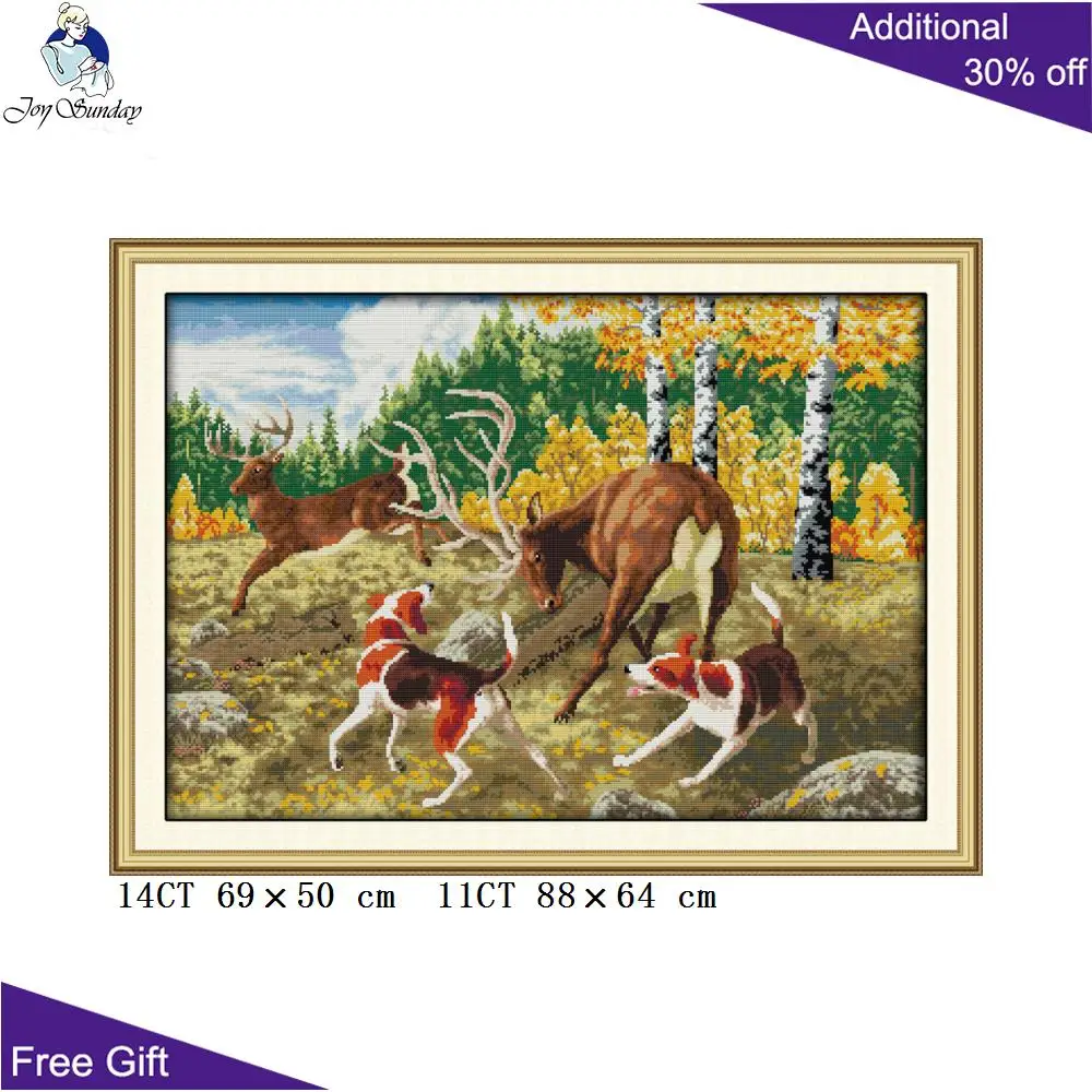 Набор для вышивки крестиком Joy Sunday D982 14CT 11CT |