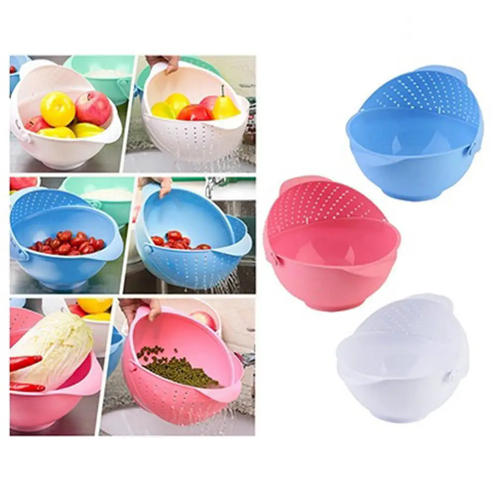 

Plastic Kitchen Drain Basket Drain Basket Bowl Washing Storage Basket Strainers Bowls Drainer Vegetable Cleaning Colander Tool