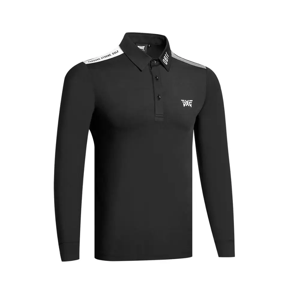 Черный Z men's спортивная одежда с длинными рукавами Одежда Для Гольфа Мужская футболка с длинными рукавами быстросохнущая дышащая одежда для гольфа - Цвет: Черный