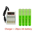 Щелочная аккумуляторная батарея AA 3000 мА  ч, 1,5 в, 1,5 в, для игрушесветильник с дистанционным управлением, зарядное устройство AA, AAA