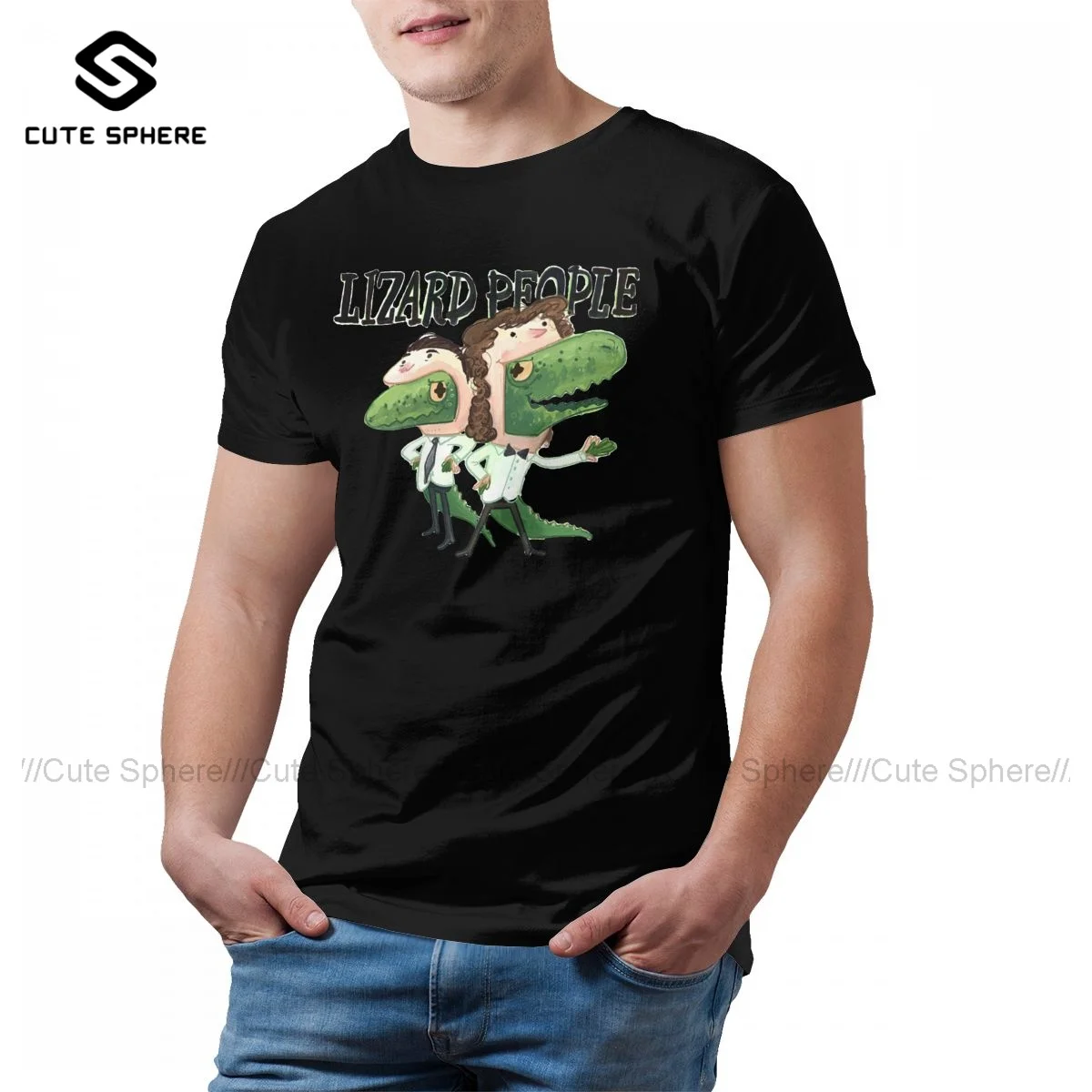 

Lizard T Shirt Man Cute 100 Percent Cotton Print Tee Shirt Short Sleeve Summer T-Shirt 4xl