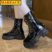 womens boots 2021 fashion and leisure light leather marten after the zipper closed joker womens shoes europe and america boots