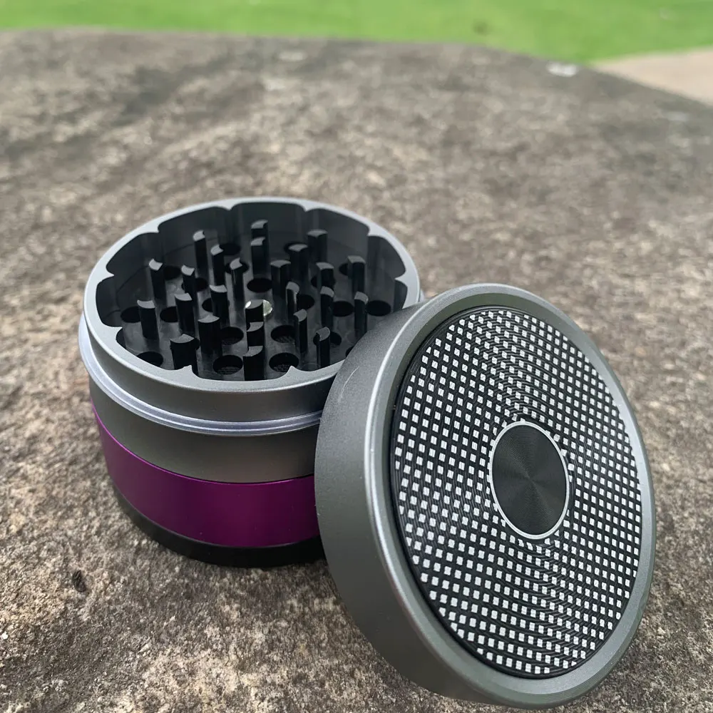 HONEYPUFF измельчитель табака Dia.63mm 4 слоя древних Форма алюминиевый травы специй