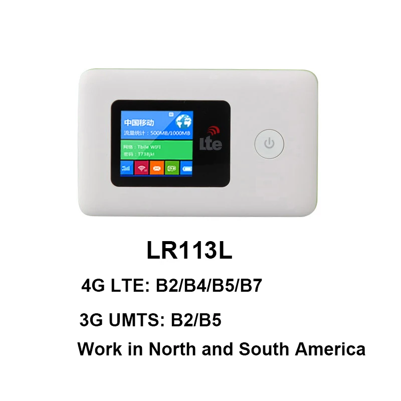 TIANJIE 4G wifi роутер мобильный wifi LTE EDGE HSPA GPRS GSM дорожный партнер беспроводной карманный Мобильный Wi-Fi роутер со слотом для sim-карты - Цвет: LR113L