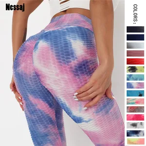 Nessaj новые леггинсы женские спортивные штаны сексуальные бедра джеггинсы с завышенной талией в стиле пэчворк Женская Спортивная одежда для занятий фитнесом, узкие женские леггинсы