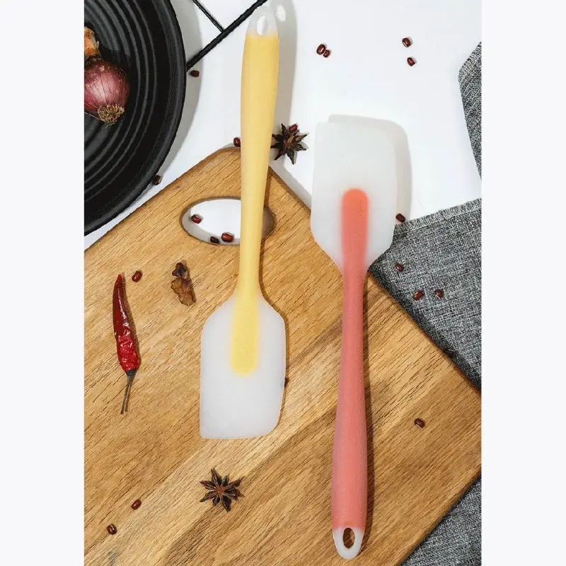 

5pcs Heat Resistant Non Stick Silicone Spatula Cream Cake Scraper Toast Cookie W0YD