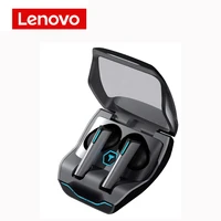 lenovo xg02 wireless headphones stereo game music bluetooth earphone intelligent noise reduction touch headset with microphone