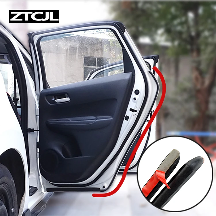 2Pcs Car Door Rubber Seal Strip Filler Weatherstrip Edge Sealing For B Pillar Protection Front Auto Sealant Cars |