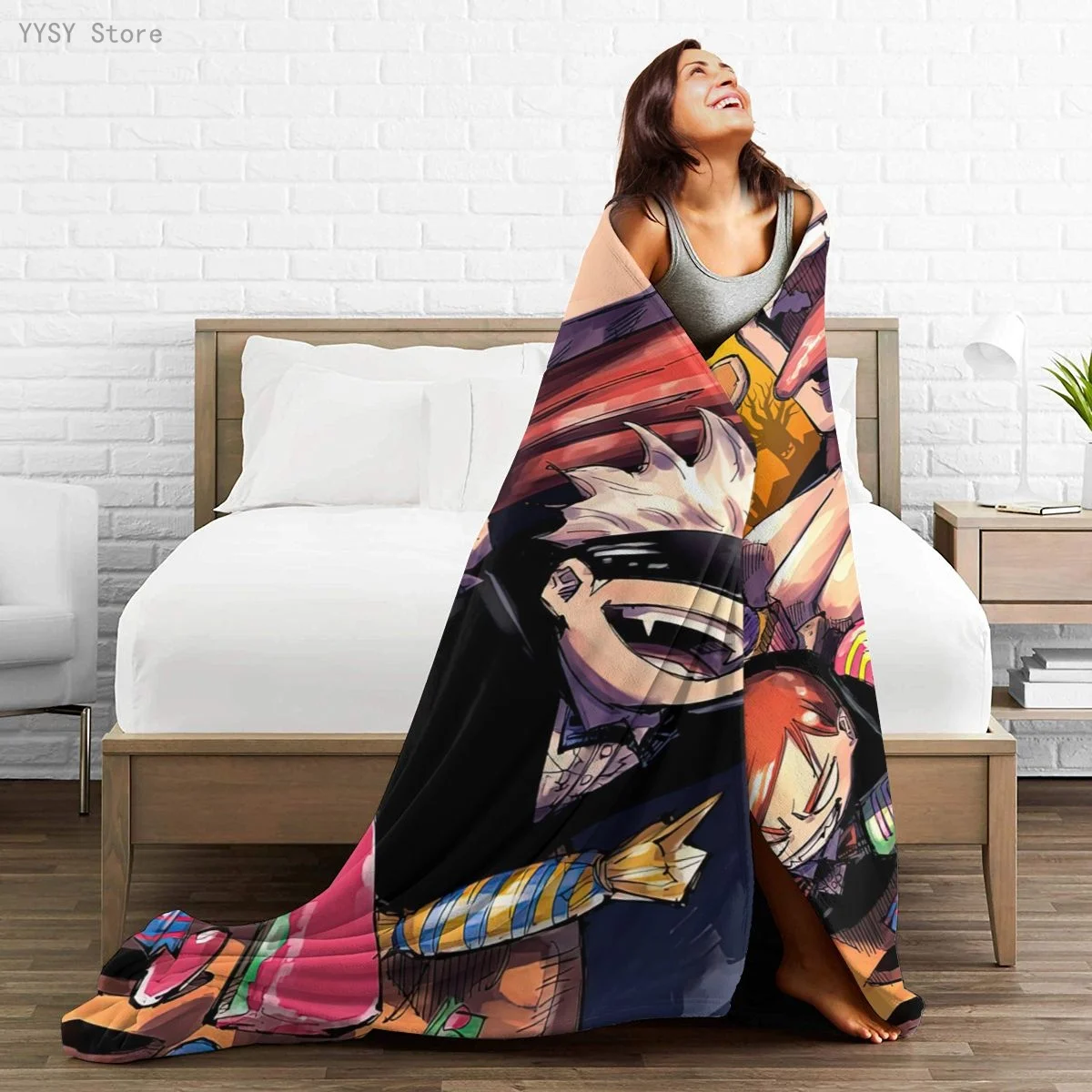 

Jujutsu Kaisen (24) Anime printed Ultra-Soft Micro Fleece Blanket flannel throw Sherpa bedspread bedding sofa