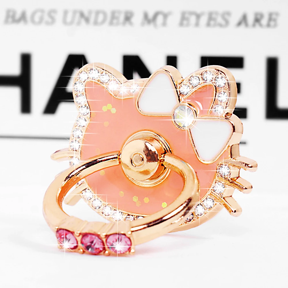 

Finger Ring Holder 360 Degree Rotation Metal Ring Bracket For iphone Huawei Xiaomi All Mobile Smart Phone Stand Cute Cat Support