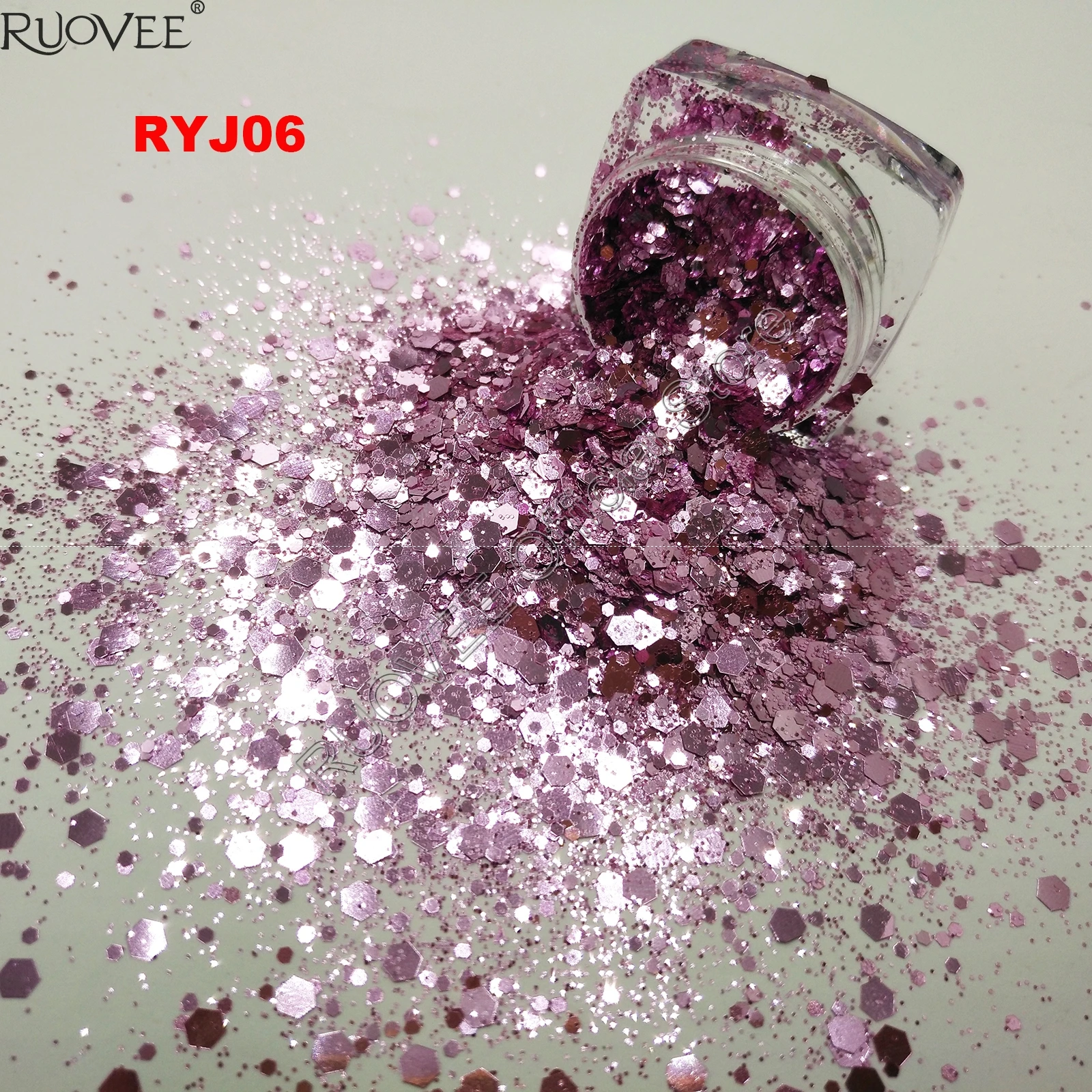 Металлик 12 цветов Блеск Русалка крупные блестки смешанные шестиугольные пайетка