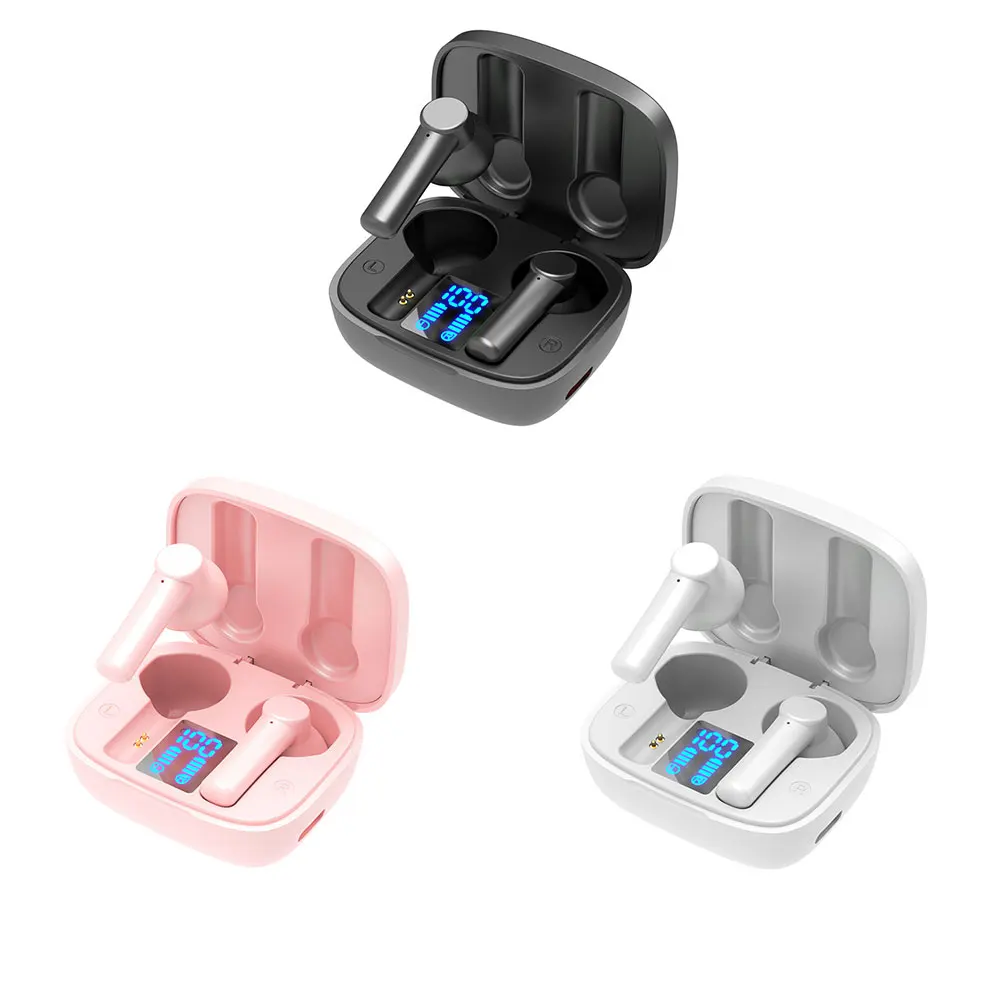 

TWS Bluetooth 5.0 Earphones Wireless Headset HiFI Stereo Sports Waterproof Earbuds Earphone Bluetooth Wireless With Microphone