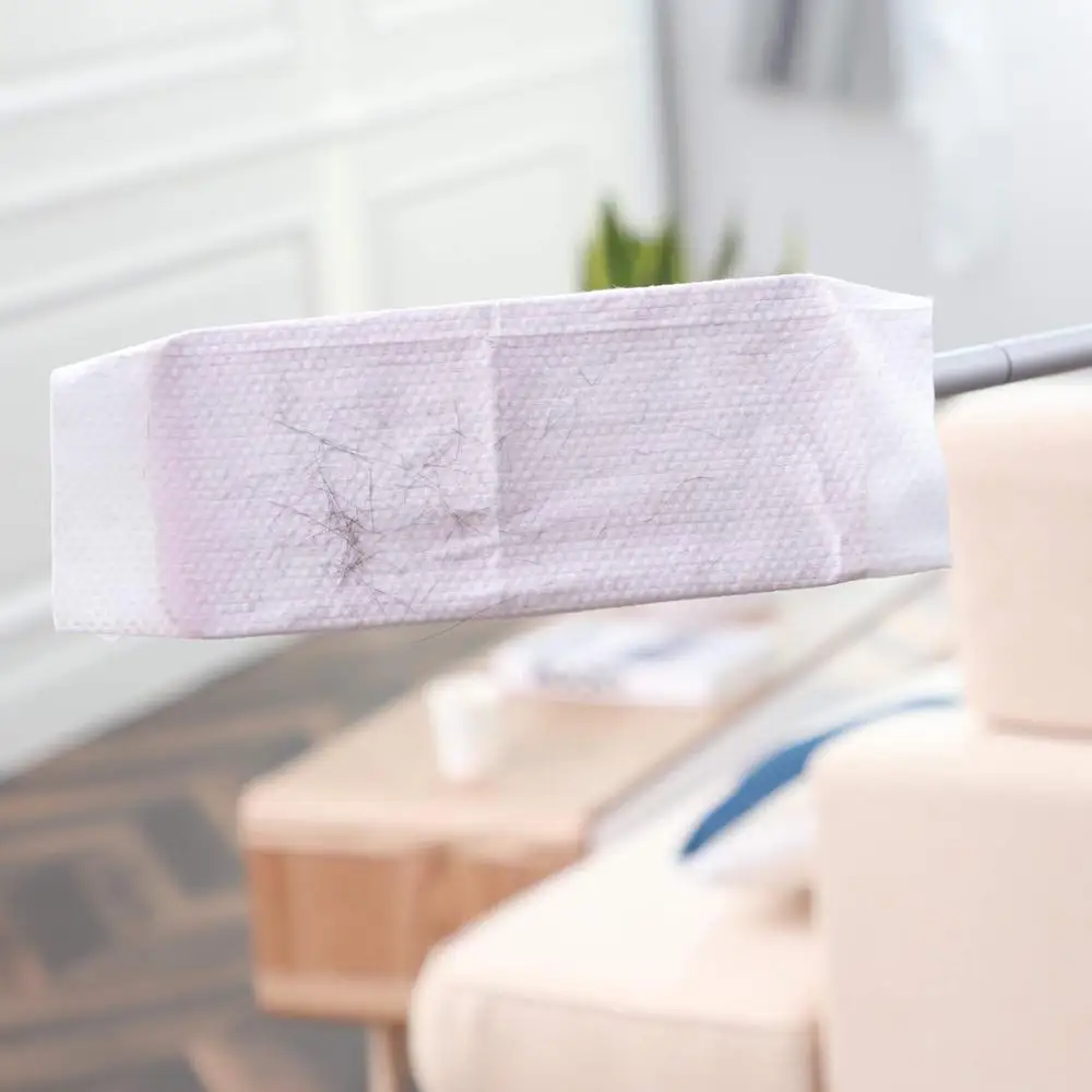 Швабра Cleanhome для сухой уборки набор из 30 одноразовых тканей пыли твердой