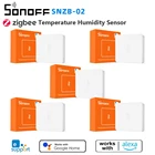 Датчик температуры и влажности SONOFF SNZB-02 ZigBee, приложение eWeLink для умного дома, проверка работы в режиме реального времени с ZBBridge, Alexa, Google Home