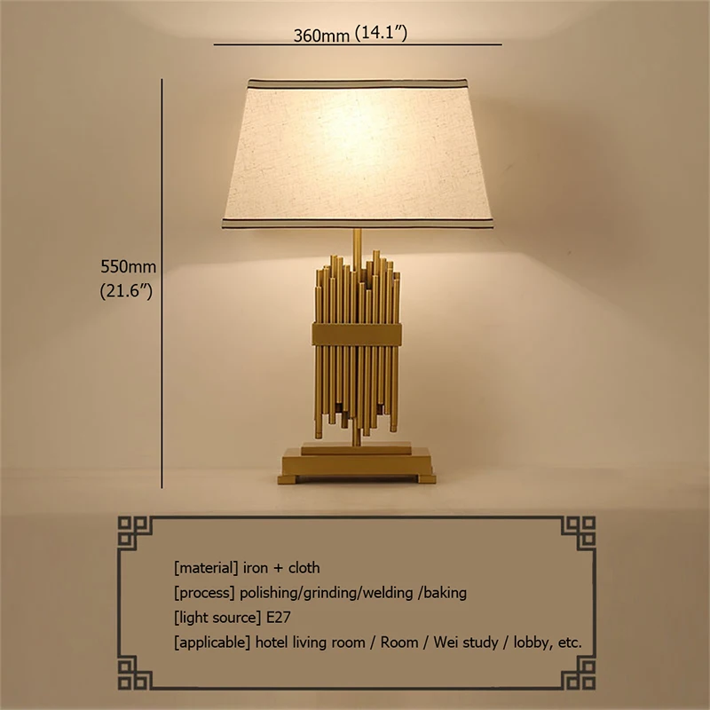 AOSONG светодиодный настольный светильник современного дизайна роскошный тканевый