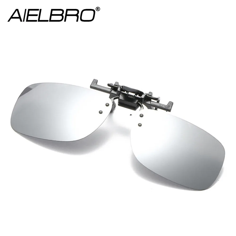 Новинка мужские поляризованные солнцезащитные очки с откидывающейся крышкой