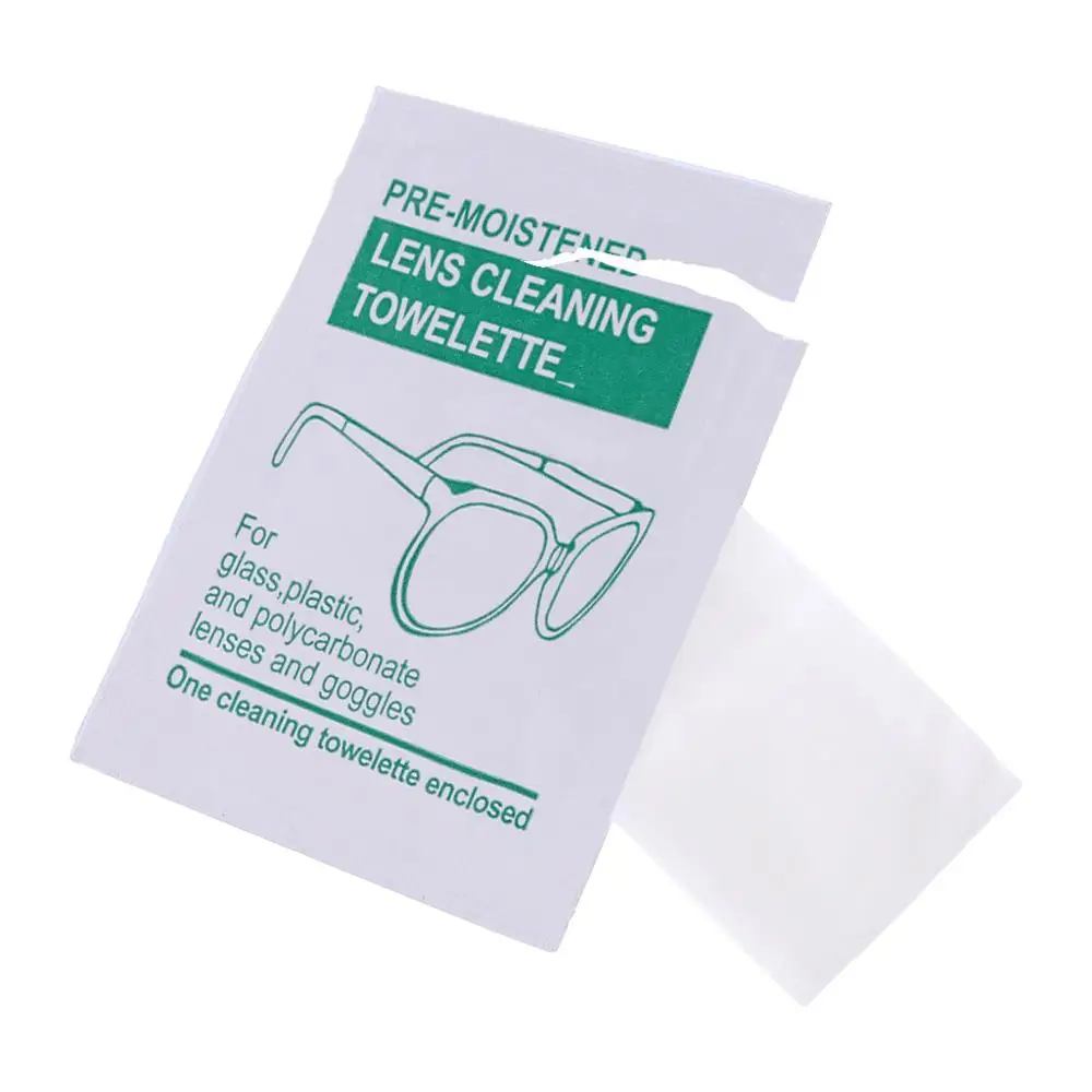 1 шт. очки ткань спирт влажная бумага одноразовые портативные линзы очистки
