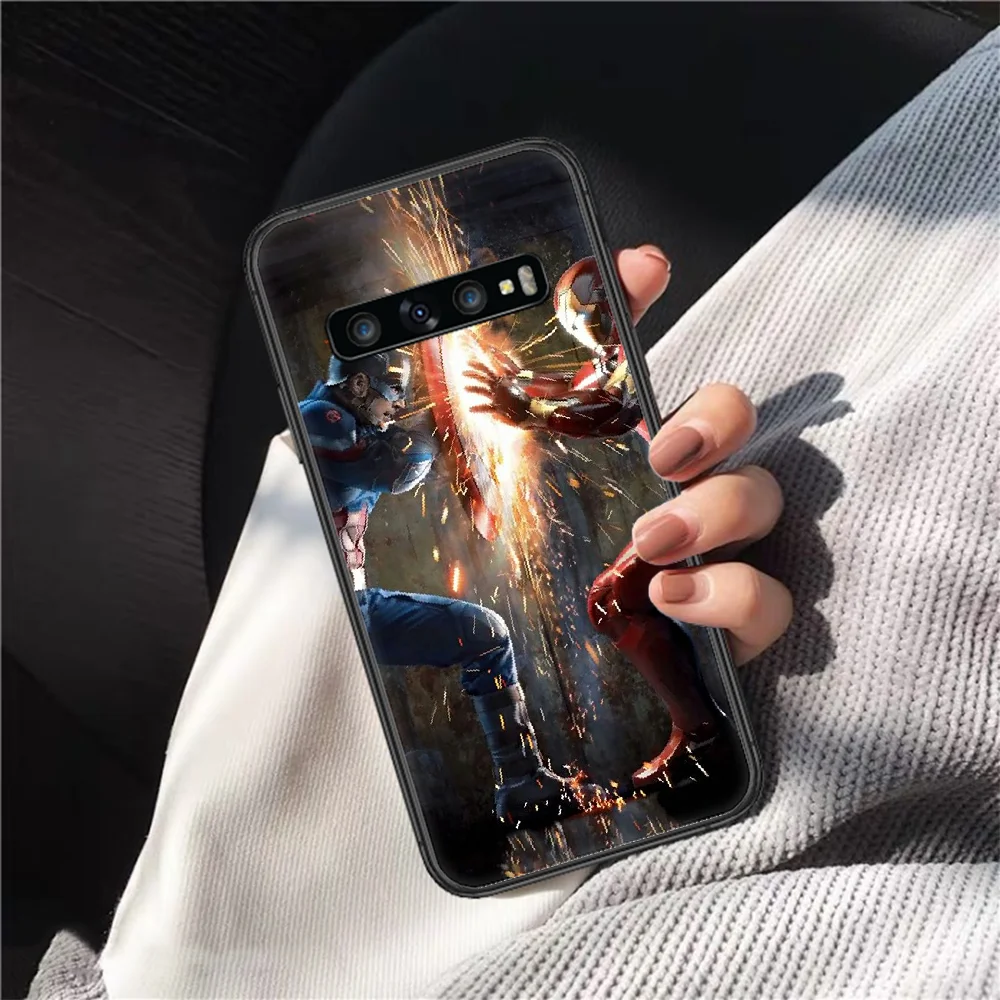 

Super hero America Captains Phone Case Cover Hull For Samsung Galaxy S 7 8 9 10 e 20 FE edge uitra plus Note 9 10 20 black