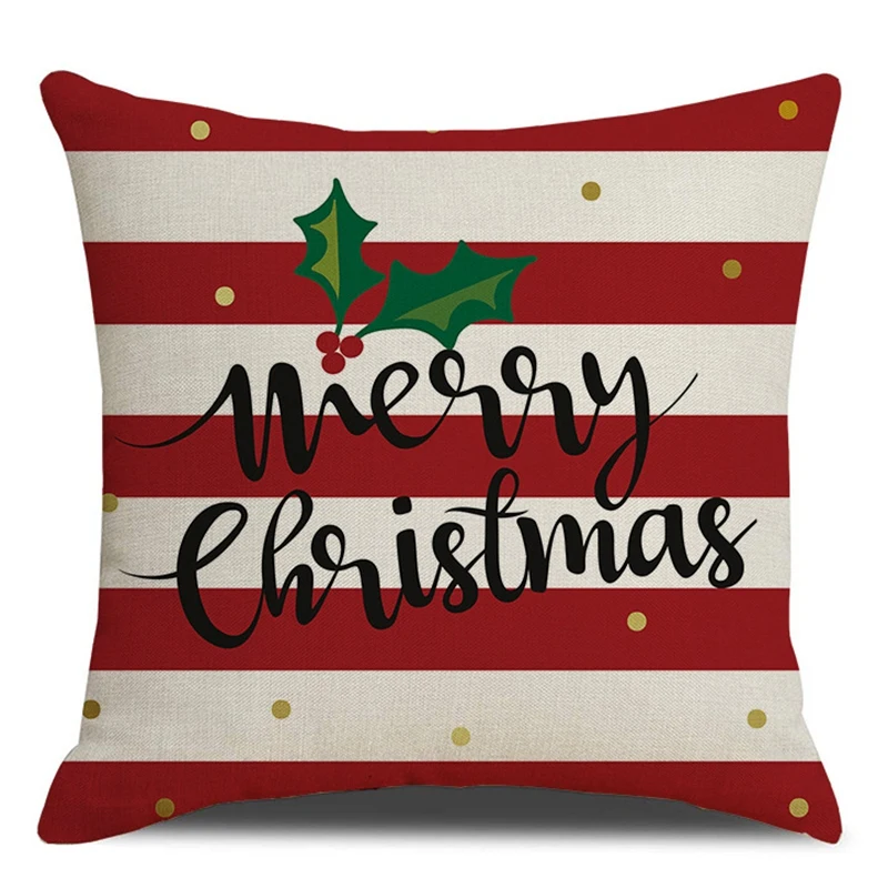 

Christmas Cushion Cover, Throw Pillow Case Cushion for Sofa Living Room Bed Couch Car Square Pillowcase, 18X18 Inch-ABUX