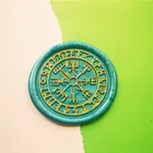 Руна викингов год, восковая печать VEGVISIR, приглашение на свадьбу, приглашение на день рождения, конверт, письмо, стартовый набор, подарочная коробка