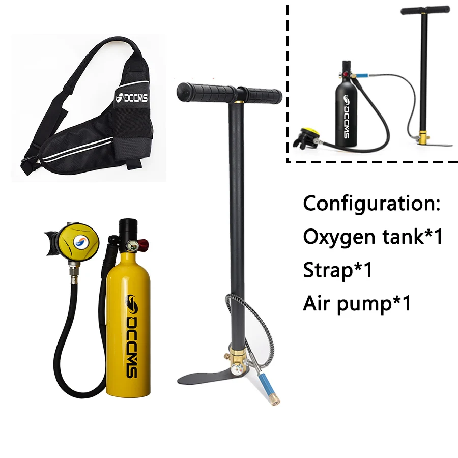 DCCMS Mini Scuba Diving Tanks Provide 10-15 Minutes Of Breathing Time Aluminum Oxygen Equipment Snorkeling |