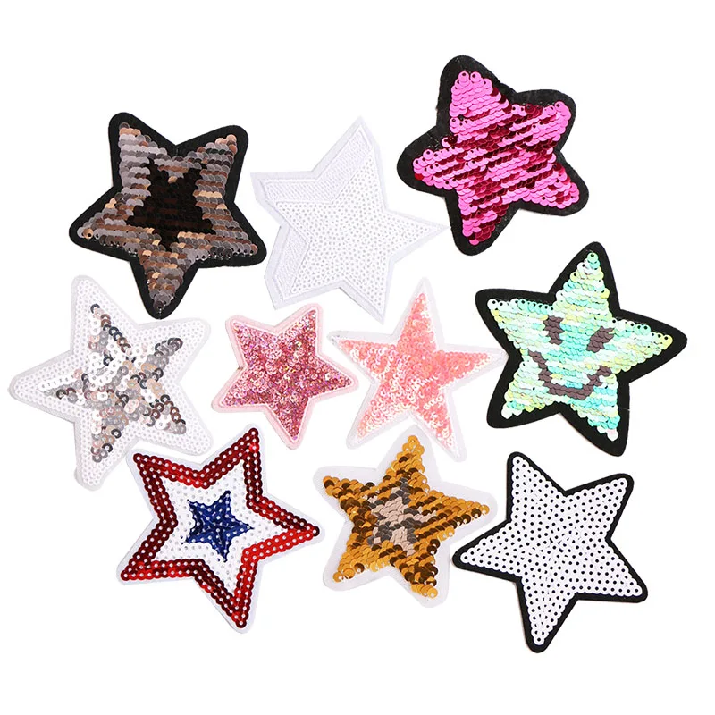 5 шт. расшитые блестками декоративная заплатка значок вышитой аппликацией патчи
