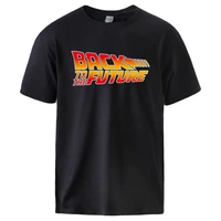 Back The Future Print Mens shirts 2020 Summer Soft 100  Cotton Tshirt Tee Man Hot Sell Brand Hip Hop Fashion Sportswear Top