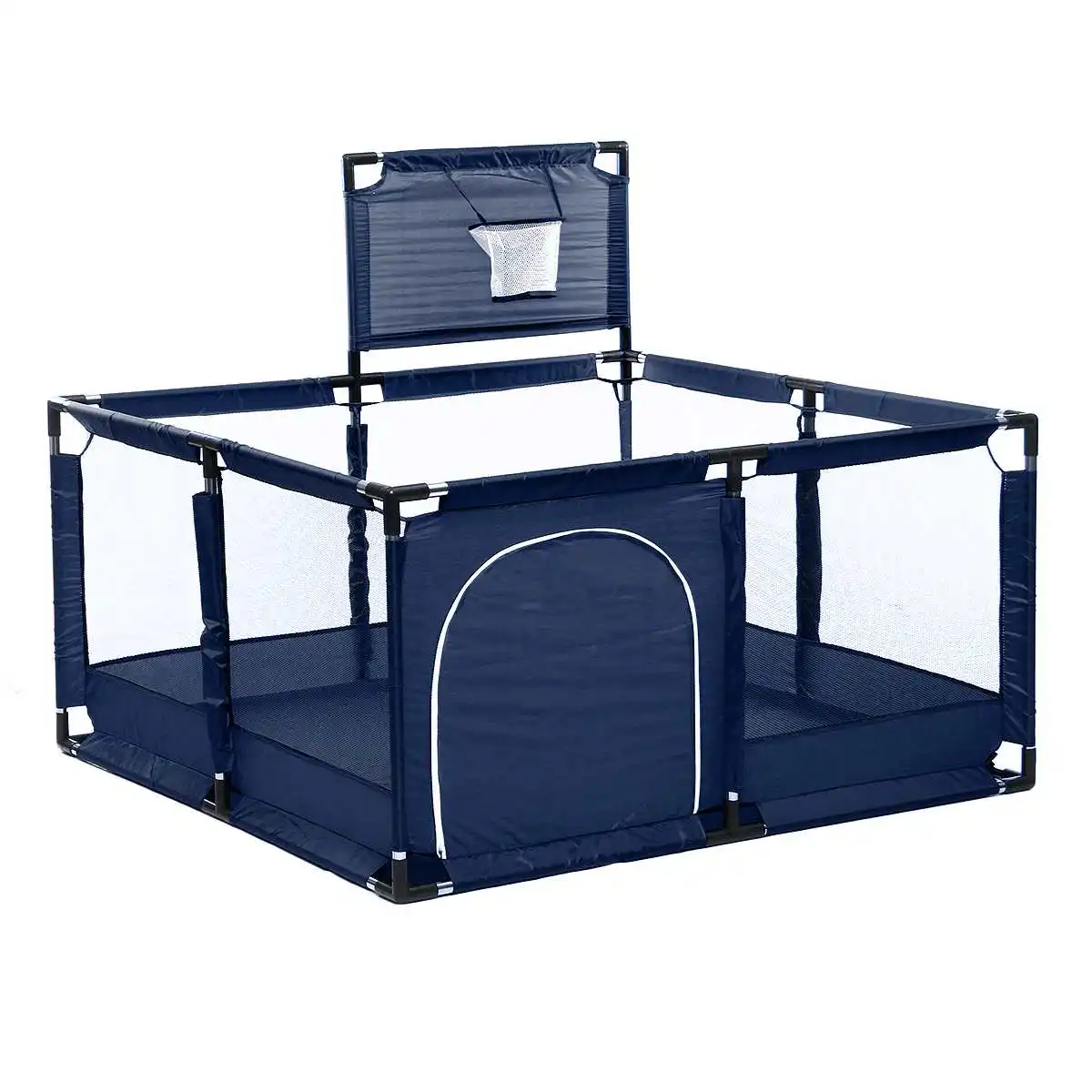 Navy Blue Bioby детский манеж для детей преддошкольного возраста детская безопасная забор Крытая наружная игровая ручка Океанский шар защитный барьер для бассейна с корзиной - Цвет: Navy Blue