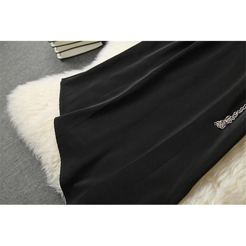 

Autumn Lady Dress Elegant Womens Clothing 2021 New Designer Ruffle Hollow Out Lace Patchwork Asymmetrical Black Dress Party