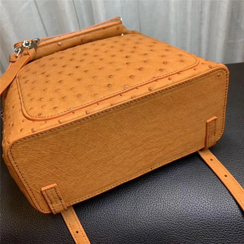 Женский рюкзак унисекс из натуральной экзотической кожи с верхней ручкой