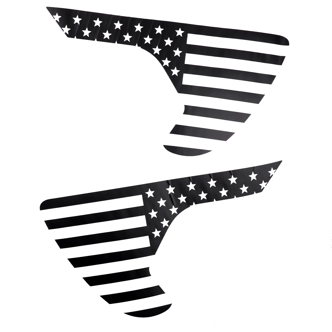 

1 Pair Black Car Exterior Fender Vent Flag Decal Stickers Fit For Jeep Wrangler JL/JT Gladiator 2018 2019 2020