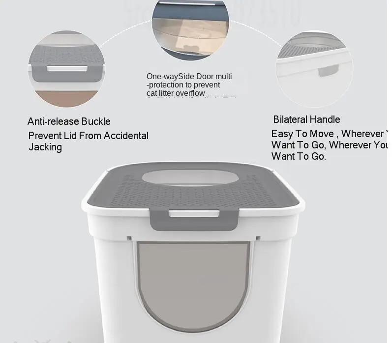 Полузакрытый туалет для кошек большого размера JOYLOVE полностью закрытый