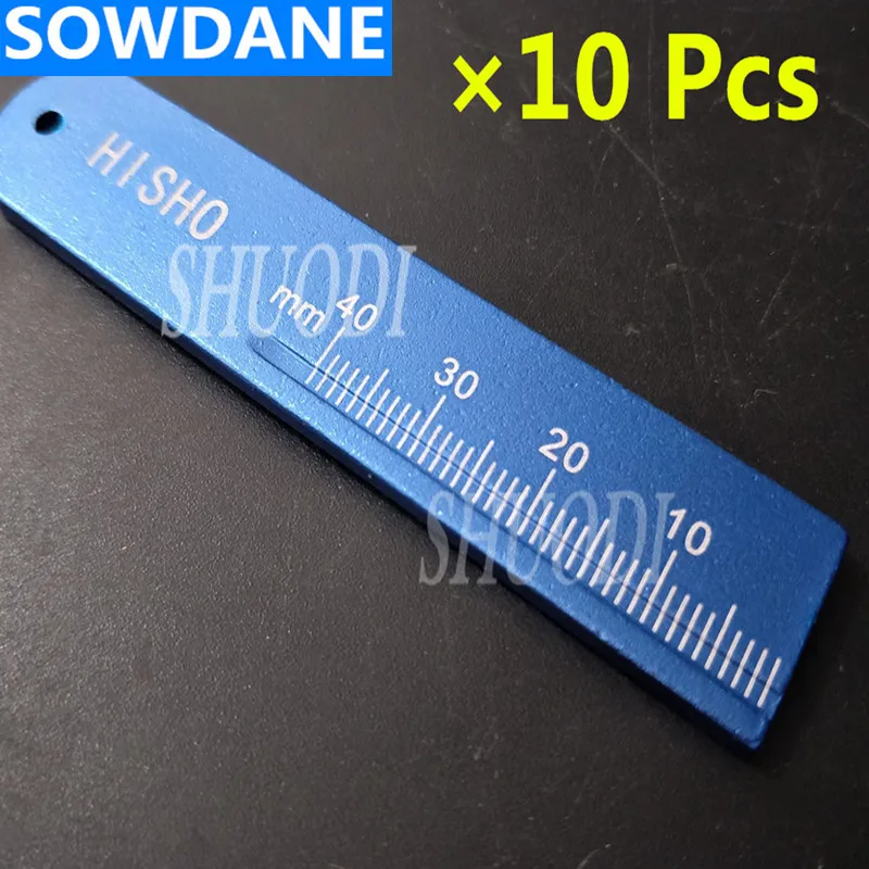 

10 Pcs Brand Dental Instruments Endo Rulers Span Measure Scale Endodontic ALUMINIUM (Autoclavable colourfast)