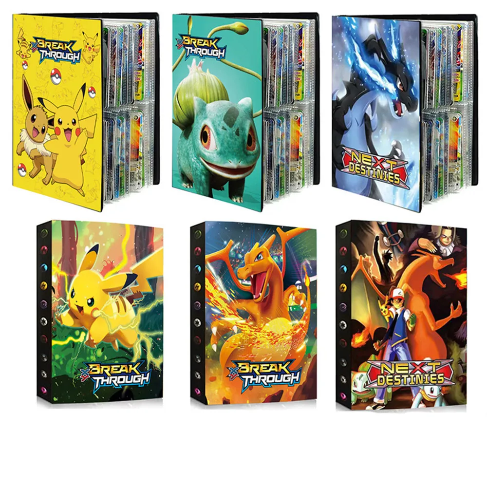 

240pcs Pokemon game Battle Card Collection Cards Album Book Cartoon Anime New Game Card VMAX GX EX Holder Collection Folder Kid