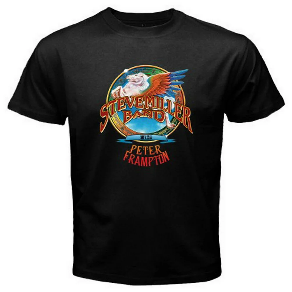 Новая мужская черная футболка Steve Miller Band с Питером фрэмптоном размеры от S до 3XL
