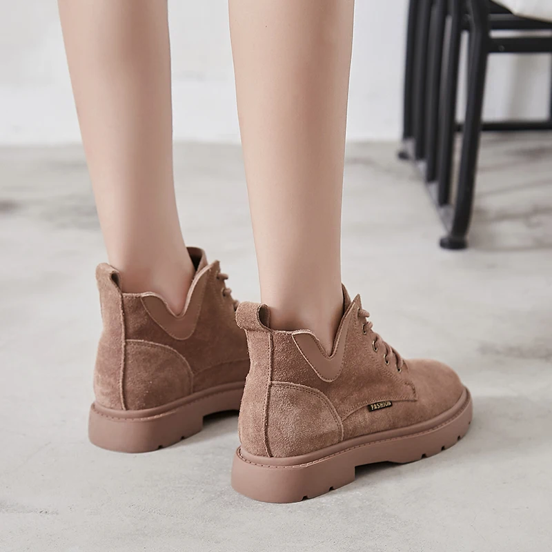 Ботинки мартинсы женские короткие ботинки в британском стиле ретро студенческие