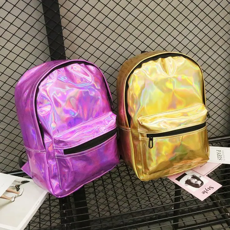 Новая Светоотражающая и сумка рюкзак женская PU школьная для студентов дорожная