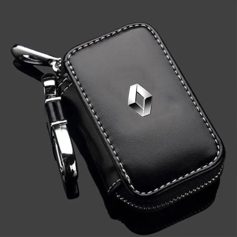 Чехол для ключей из натуральной кожи мужчин и женщин чехол с металлическим
