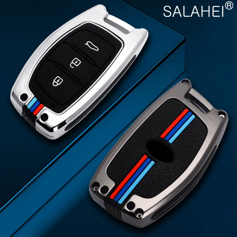 

Zinc Alloy Silicone Car Key Case Full Cover For Hyundai i10 i20 i30 HB20 IX25 IX35 IX45 TUCSON Avante Mistra ELANTRA Santafe