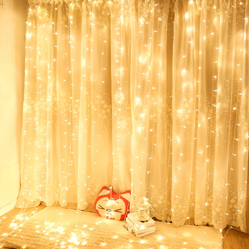 СВЕТОДИОДНАЯ Гирлянда сосулька на окно сказочный шнурок с подсветкой